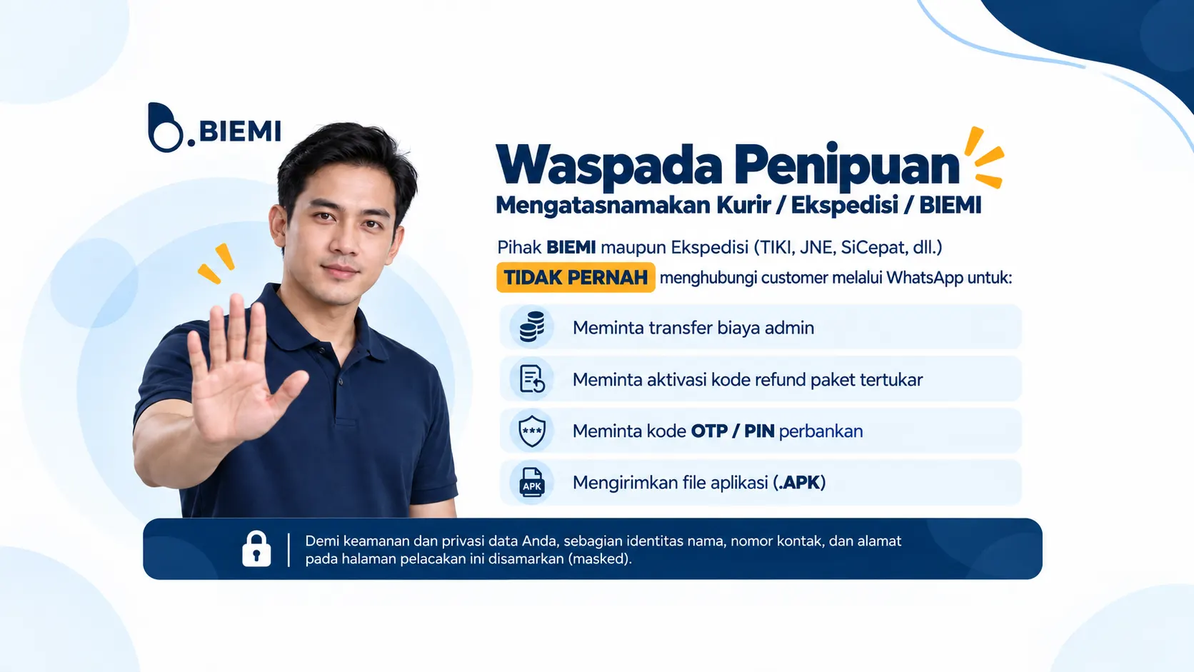 Himbauan Keamanan Pengiriman - Slide 1